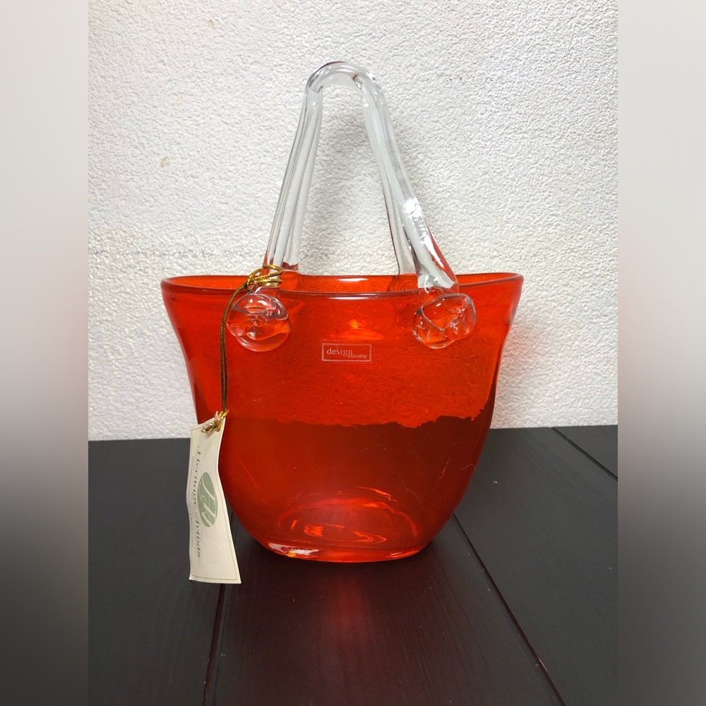 Heritage Artists Art Glass Hand Bag